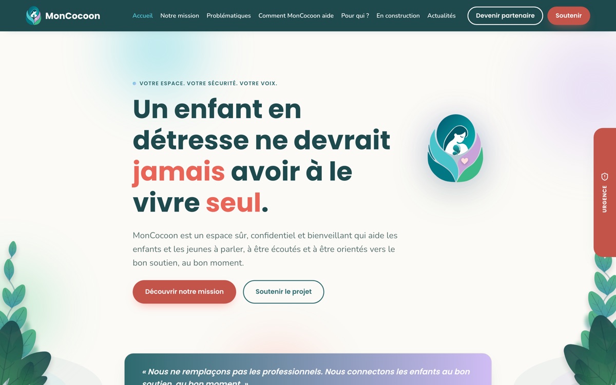 Aperçu du site MonCocoon
